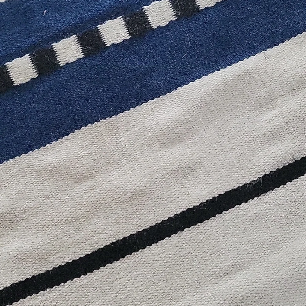 1 Ballard Designs Sorento Performance Rug Blue and White  199 - Picture 3 of 5